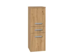 3xE Living Meuble de salle de bain, chêne artisan, 85 x 30 x 30 cm