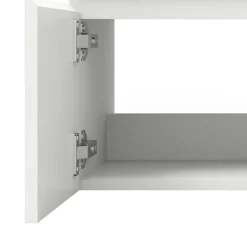 AICA Sanitaire Meuble de salle de bain 60cm à double porte, suspendu, blanc