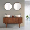 Bois Dessus Bois Dessous Meuble de salle de bain en mindi massif 135 cm* Meuble Sous-Vasque
