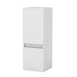 AICA Sanitaire Meuble de salle de bain mural, 30x30x83 cm, colonne blanche,* Armoire De Salle De Bains|Meuble De Salle De Bains Faible Profondeur