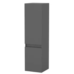 AICA Sanitaire Meuble de salle de bain mural, 30x30x110 cm, colonne anthracite,* Armoire De Salle De Bains|Meuble De Salle De Bains Faible Profondeur