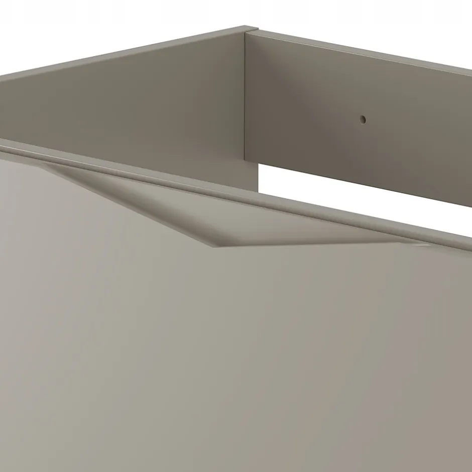 Furnidea Meuble de salle de bain sous vasque suspendu DELCA cachemire 60 cm