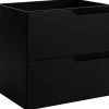Furnidea Meuble de salle de bain suspendu sous vasque MODERN noir 60 cm* Meuble Sous Lavabo