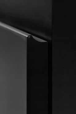 Furnidea Meuble de salle de bain suspendu sous vasque MODERN noir 60 cm* Meuble Sous Lavabo