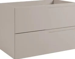 Furnidea Meuble de salle de bain suspendu sous vasque MODERN cachemire 80 cm