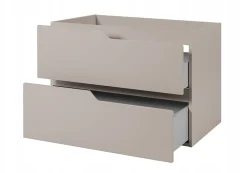 Furnidea Meuble de salle de bain suspendu sous vasque MODERN cachemire 80 cm