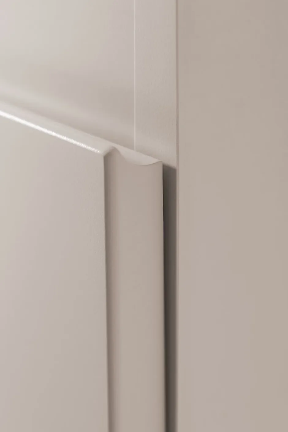Furnidea Meuble de salle de bain suspendu sous vasque MODERN cachemire 80 cm
