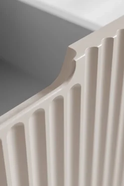 Furnidea Meuble de salle de bain suspendu sous vasque VENA cachemire 80 cm* Meuble Sous Lavabo