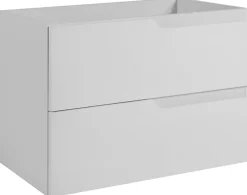 Furnidea Meuble de salle de bain suspendu sous vasque MODERN blanc 80 cm* Meuble Sous Lavabo