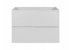 Furnidea Meuble de salle de bain suspendu sous vasque MODERN blanc 80 cm* Meuble Sous Lavabo