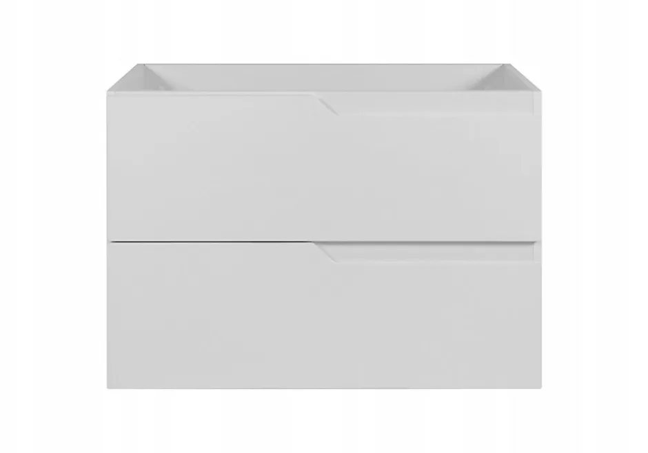 Furnidea Meuble de salle de bain suspendu sous vasque MODERN blanc 80 cm* Meuble Sous Lavabo