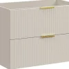 Furnidea Meuble de salle de bain suspendu sous lavabo ADEL CACHEMIRE 80 cm