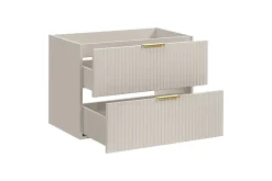 Furnidea Meuble de salle de bain suspendu sous lavabo ADEL CACHEMIRE 80 cm