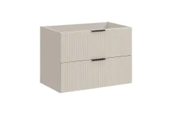 Furnidea Meuble de salle de bain suspendu sous lavabo ADEL CACHEMIRE 80 cm