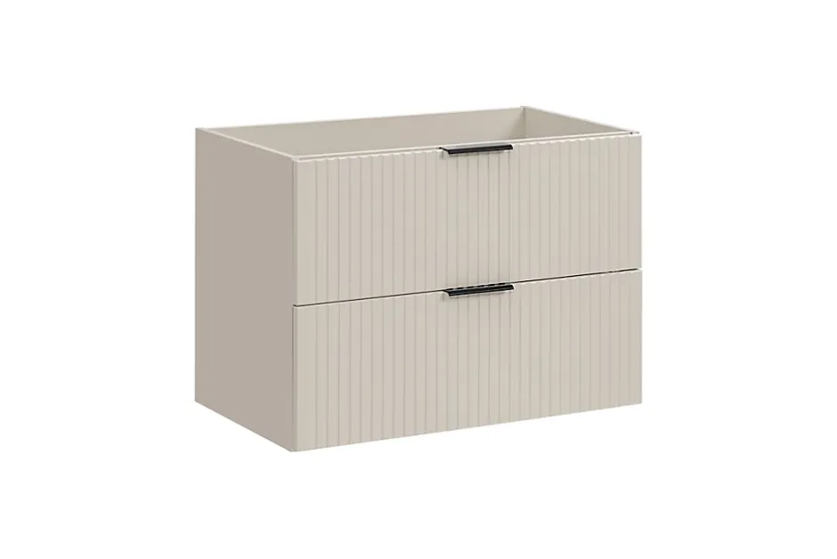 Furnidea Meuble de salle de bain suspendu sous lavabo ADEL CACHEMIRE 80 cm