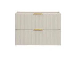 Furnidea Meuble de salle de bain suspendu sous lavabo ADEL CACHEMIRE 80 cm