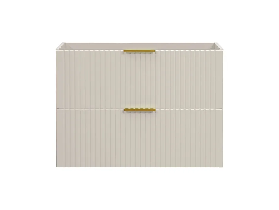 Furnidea Meuble de salle de bain suspendu sous lavabo ADEL CACHEMIRE 80 cm