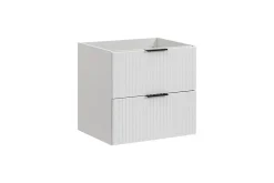 Furnidea Meuble de salle de bain suspendu sous lavabo ADEL BLANC 60 cm* Meuble Sous Lavabo