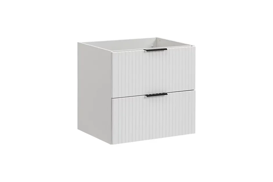 Furnidea Meuble de salle de bain suspendu sous lavabo ADEL BLANC 60 cm* Meuble Sous Lavabo