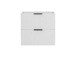Furnidea Meuble de salle de bain suspendu sous lavabo ADEL BLANC 60 cm* Meuble Sous Lavabo