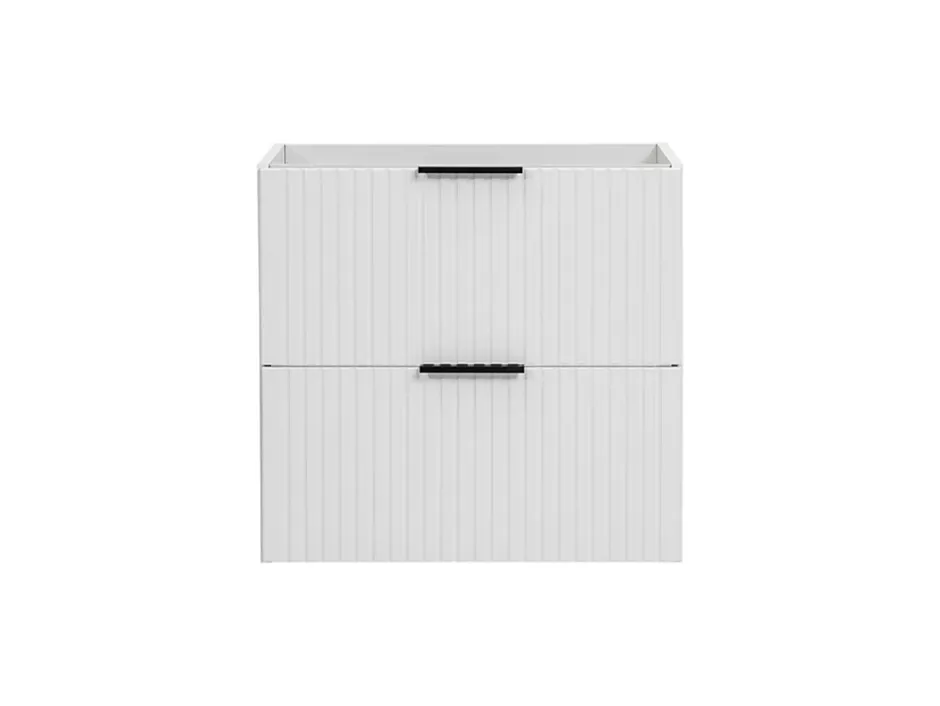 Furnidea Meuble de salle de bain suspendu sous lavabo ADEL BLANC 60 cm* Meuble Sous Lavabo
