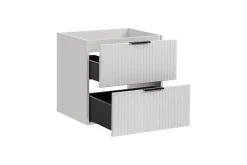 Furnidea Meuble de salle de bain suspendu sous lavabo ADEL BLANC 60 cm* Meuble Sous Lavabo