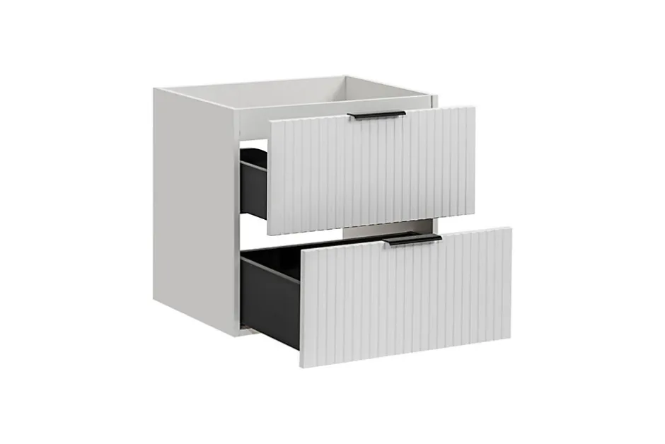 Furnidea Meuble de salle de bain suspendu sous lavabo ADEL BLANC 60 cm* Meuble Sous Lavabo