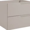 Furnidea Meuble de salle de bain suspendu sous vasque MODERN cachmire 60 cm* Meuble Sous Lavabo