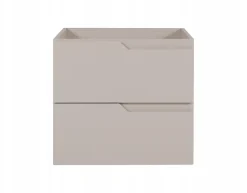 Furnidea Meuble de salle de bain suspendu sous vasque MODERN cachmire 60 cm* Meuble Sous Lavabo