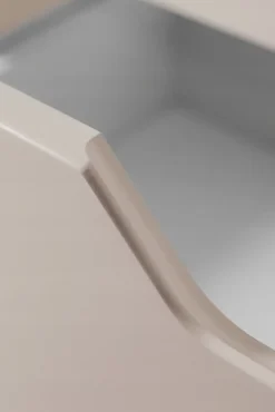 Furnidea Meuble de salle de bain suspendu sous vasque MODERN cachmire 60 cm* Meuble Sous Lavabo