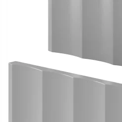 Furnidea Meuble de salle de bain sous vasque suspendu ARCOS blanc 80 cm façades rainurées