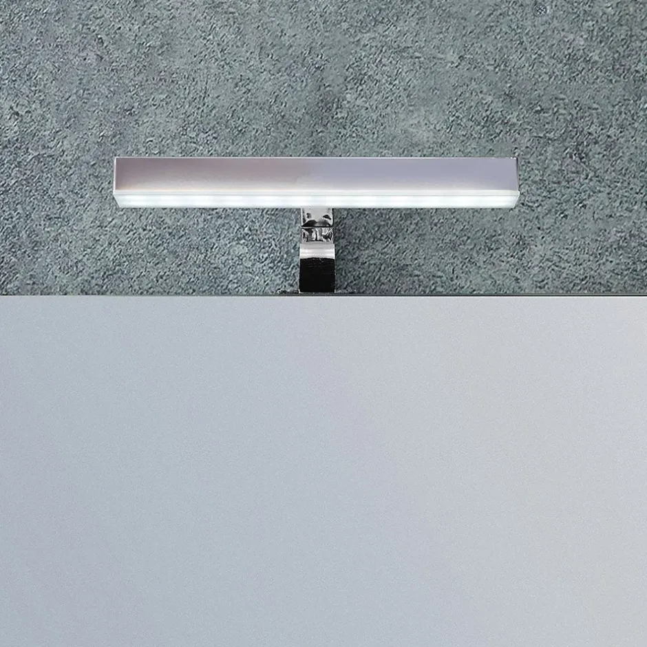 Kiamami Valentina Meuble De Salle De Bain Suspendu Lotto 80Cm Chêne Gris Avec Façade Blanche Et Lavabo Au-Dessus