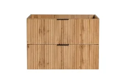 Furnidea Meuble de salle de bain suspendu sous lavabo ADEL CHÊNE 80 cm* Meuble Sous Lavabo