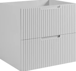 Furnidea Meuble de salle de bain suspendu sous vasque VENA blanc 60 cm* Meuble Sous Lavabo