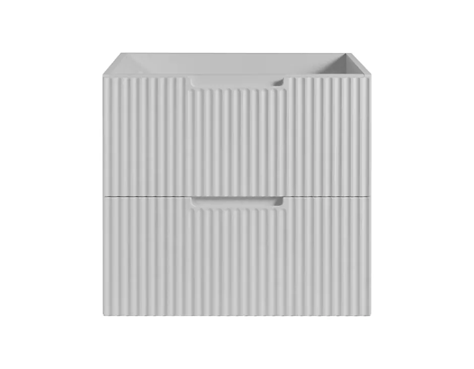 Furnidea Meuble de salle de bain suspendu sous vasque VENA blanc 60 cm* Meuble Sous Lavabo