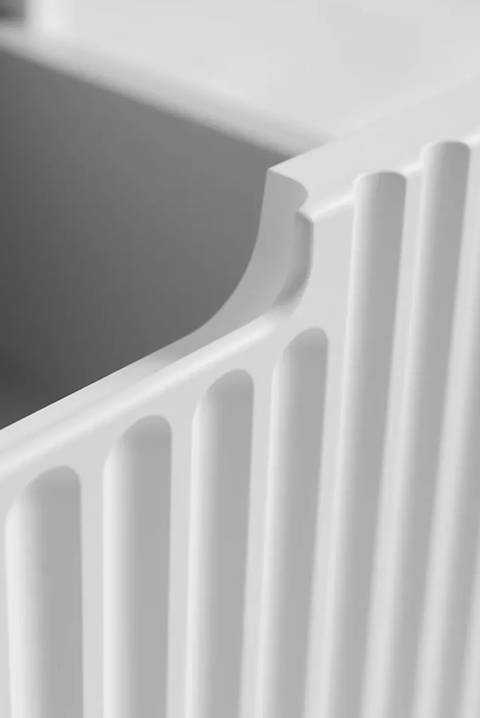 Furnidea Meuble de salle de bain suspendu sous vasque VENA blanc 60 cm* Meuble Sous Lavabo