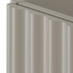 Furnidea Meuble de salle de bain sous vasque suspendu AQUA cachemire 60 cm façades rainurées