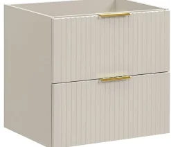 Furnidea Meuble de salle de bain suspendu sous lavabo ADEL CACHEMIRE 60 cm
