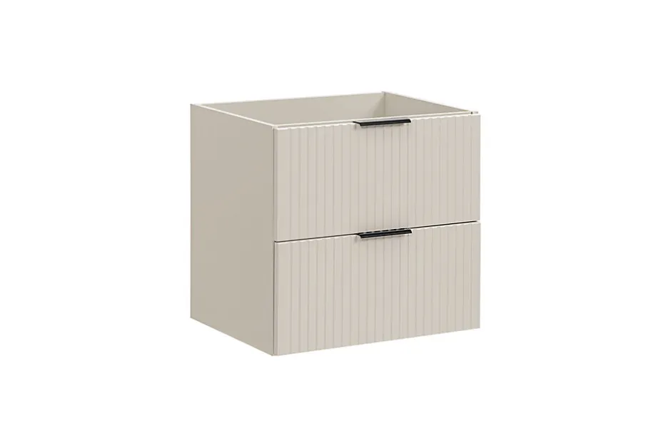 Furnidea Meuble de salle de bain suspendu sous lavabo ADEL CACHEMIRE 60 cm