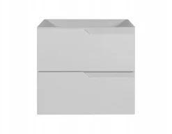 Furnidea Meuble de salle de bain suspendu sous vasque MODERN blanc 60 cm* Meuble Sous Lavabo