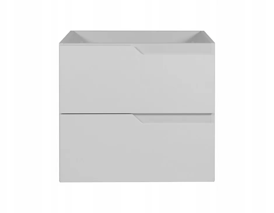 Furnidea Meuble de salle de bain suspendu sous vasque MODERN blanc 60 cm* Meuble Sous Lavabo