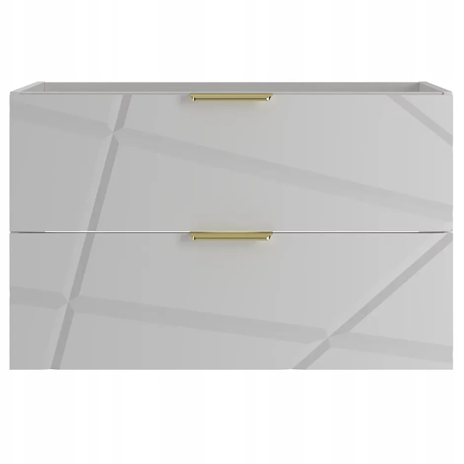 Furnidea Meuble de salle de bain sous vasque suspendu RADOM 80 cm blanc mat