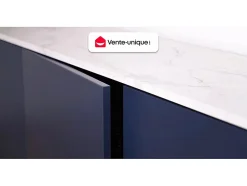 Vente-unique Meuble de salle de bain suspendu avec vasque à encastrer - Coloris naturel clair - 120 cm - QUADRA* Meuble Vasque