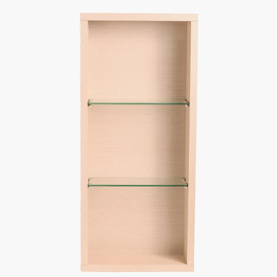 Autres Meuble de salle de bain étagère de rangement murale 90 x 44 x 18 cm bois couleur chêne CEDAM* Etagère Salle De Bains