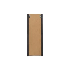Meublorama Meuble de salle de bain VANO 1 porte Noir mat L20 x P18 x H57 cm Meuble suspendu