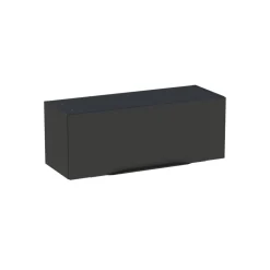 Meuble de salle de bains haut noir mat l.80 x H.30 x P.30 cm, Pamili