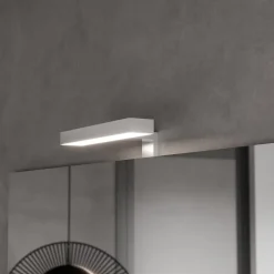 Kiamami Valentina Meuble De Salle De Bains Suspendu 120Cm Avec Tiroirs Gris Frêne, Lavabo Asymétrique Et Miroir - New York* Ensemble Meuble De Salle De Bains