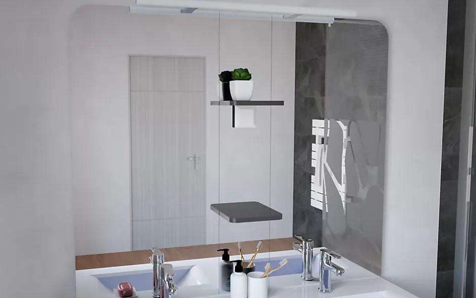Ondee Meuble de salle de bains à poser H.185 x l.120 cm, anthracite, Palermo* Ensemble Meuble De Salle De Bains|Meuble Vasque
