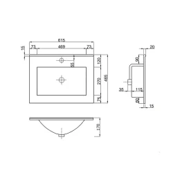 Kiamami Valentina Meuble De Salle De Bains Au Sol 60Cm Avec 2 Tiroirs En Chêne Naturel Effet Bois Avec Lavabo Et Miroir 60X80 - Laguna* Ensemble Meuble De Salle De Bains