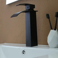 Kiamami Valentina Meuble De Salle De Bains Suspendu Chêne Marron 80Cm, Lavabo Et Miroir 80X60 Silvia